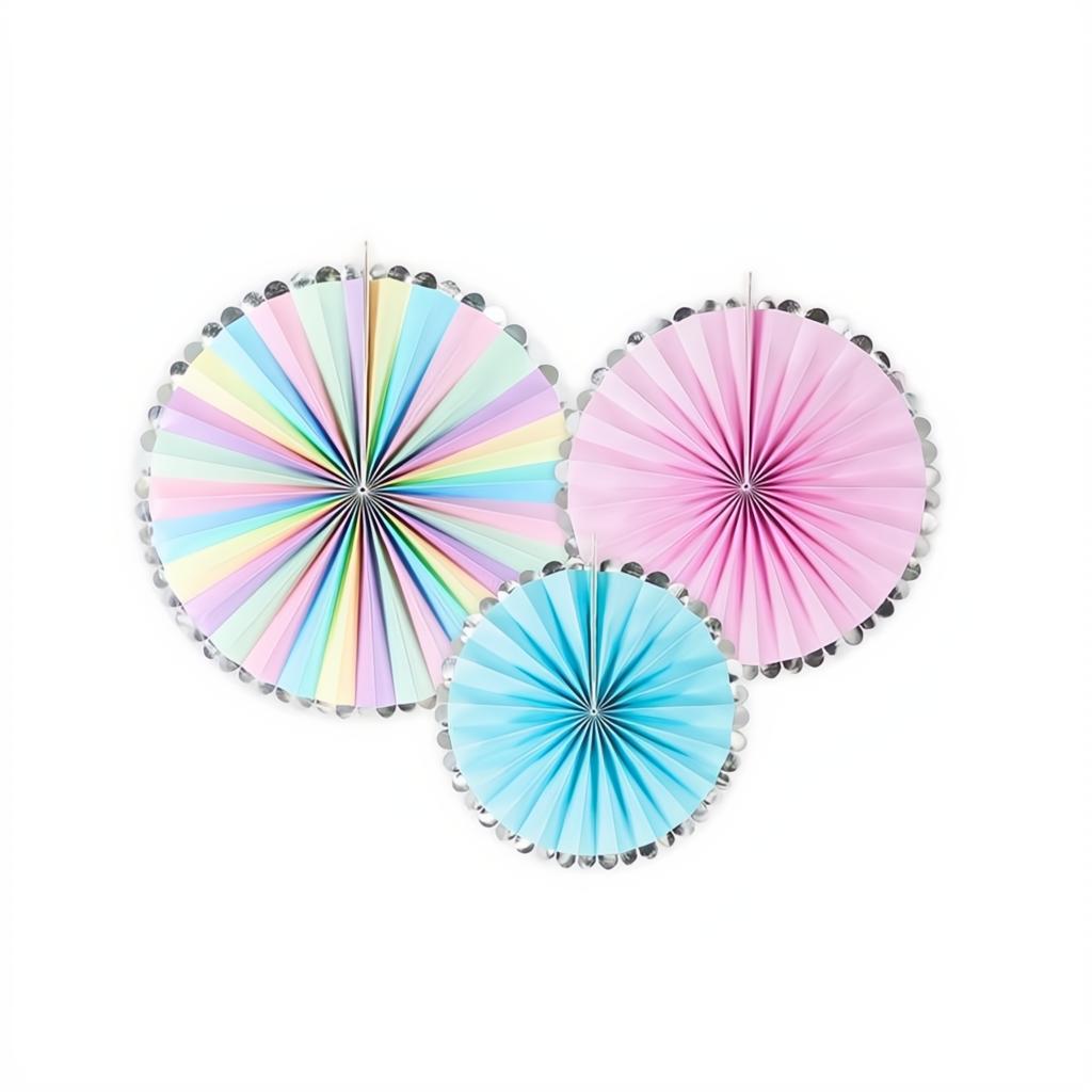 3 Einhorn Twinkle Papierrosetten PartyDeco 1 fiestastore