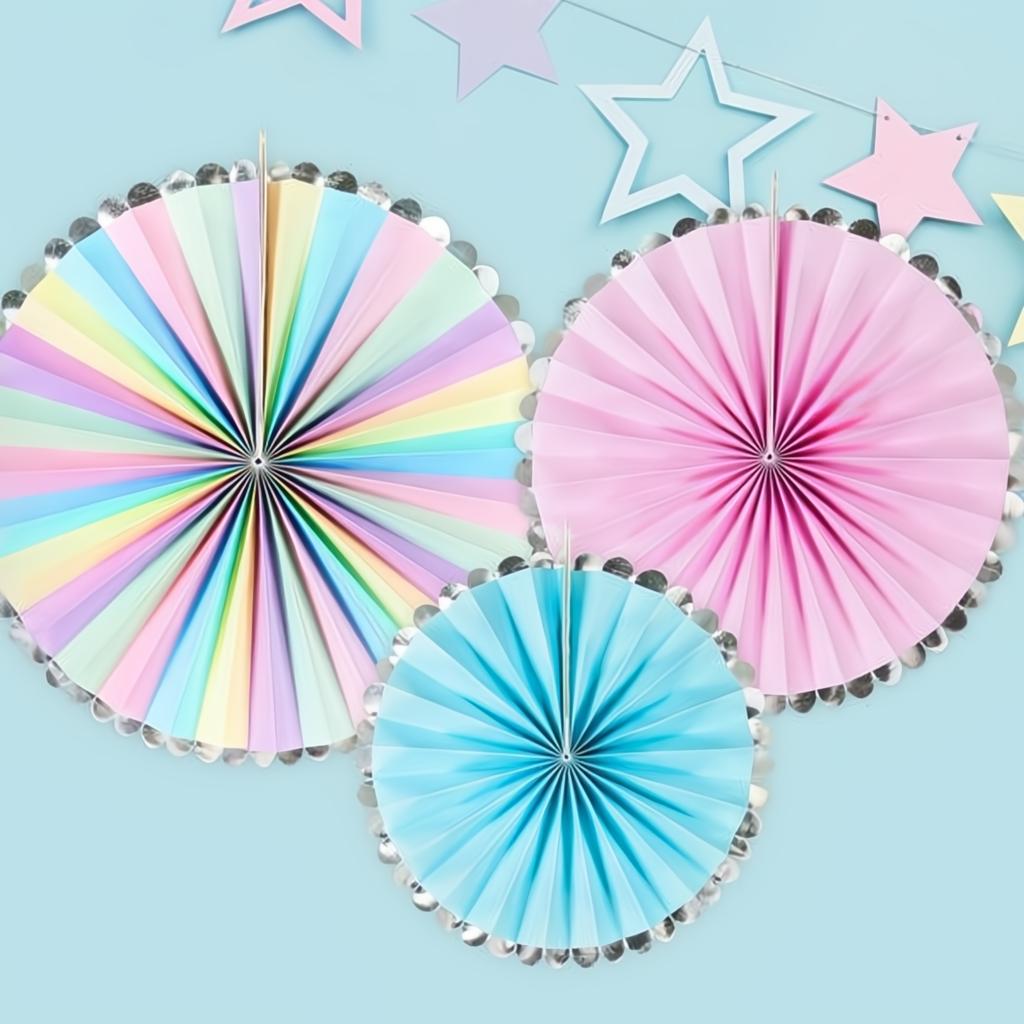 3 Einhorn Twinkle Papierrosetten PartyDeco 4 fiestastore