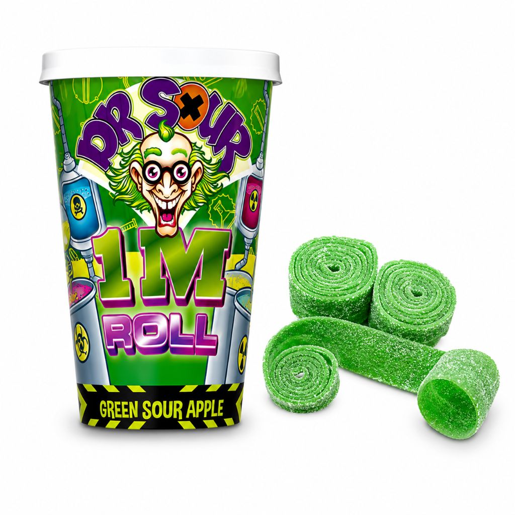 Dr. Sour 1m Roll 90g 🍬 Saure Fruchtgummi Rolle