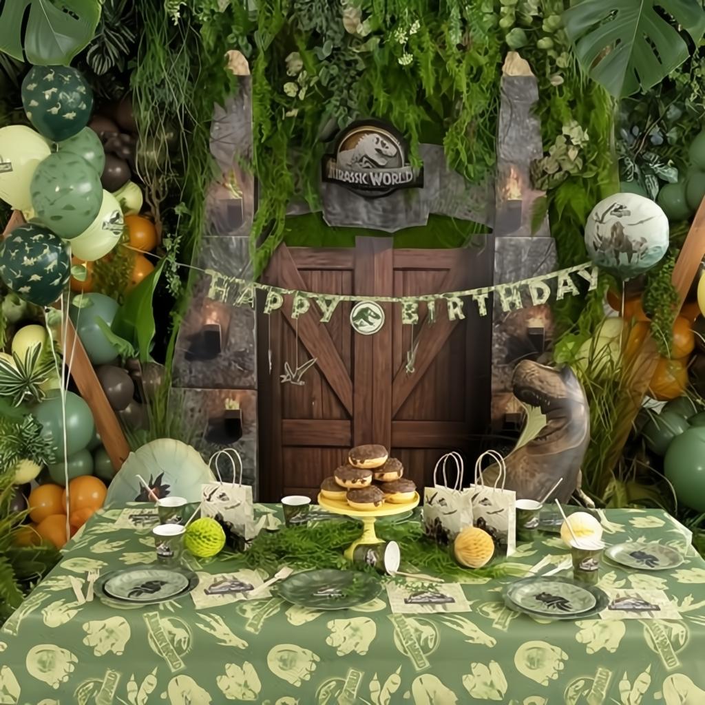 Papier-Tischdecke Jurassic World, 180x120 cm Party-Tischdecken / Skirtings PartyDeco 2 fiestastore