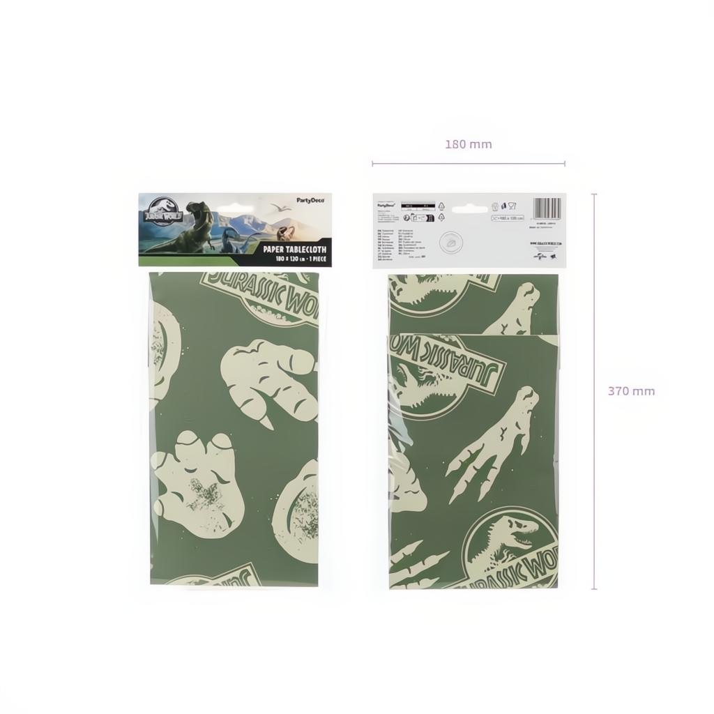 Papier-Tischdecke Jurassic World, 180x120 cm Party-Tischdecken / Skirtings PartyDeco 4 fiestastore