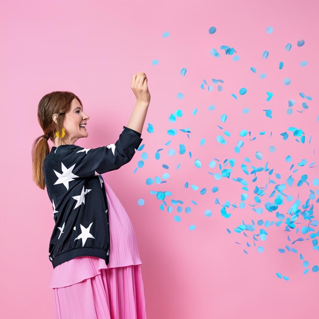 Ballon Gender Reveal - Junge, 1m PartyDeco 3 fiestastore