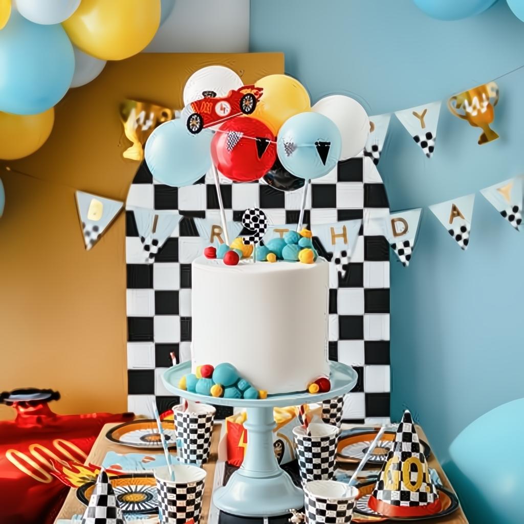 Ballon-Kuchentopper Auto, 29 cm Topper für Kuchen und Muffins PartyDeco 2 fiestastore