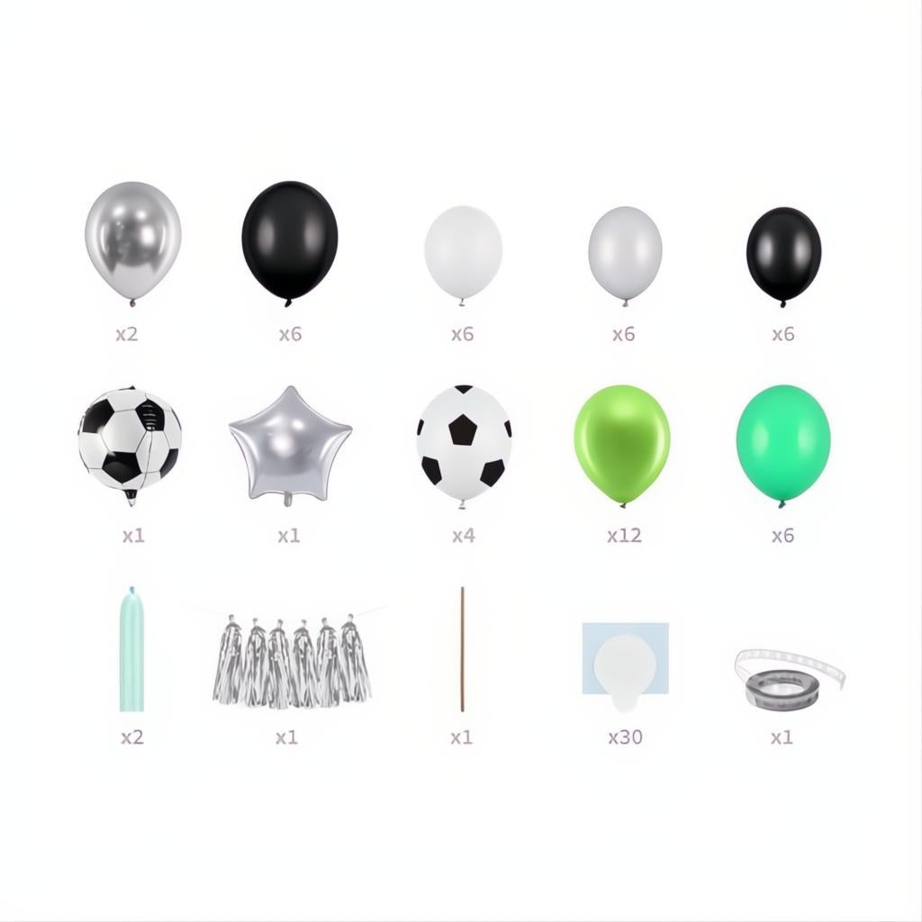 Ballongirlande - Ball, 150x126cm Folienballons PartyDeco 2 fiestastore