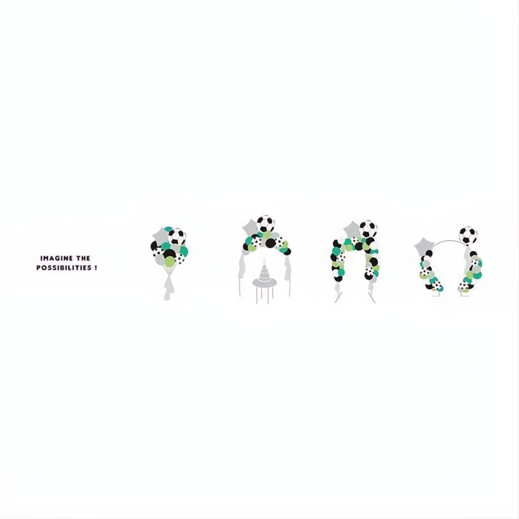 Ballongirlande - Ball, 150x126cm Folienballons PartyDeco 3 fiestastore
