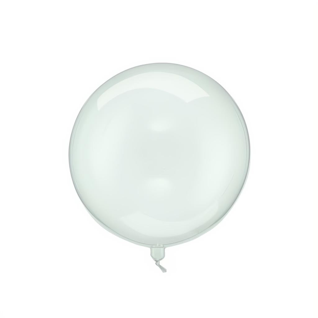 Ballonkugel, 40cm, transparent grün Bubble Ballons/runde Ballons PartyDeco 1 fiestastore
