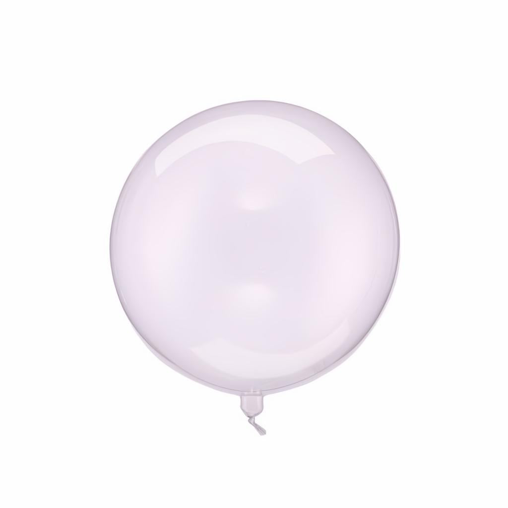 Ballonkugel, 40cm, transparent lila Bubble Ballons/runde Ballons PartyDeco 1 fiestastore