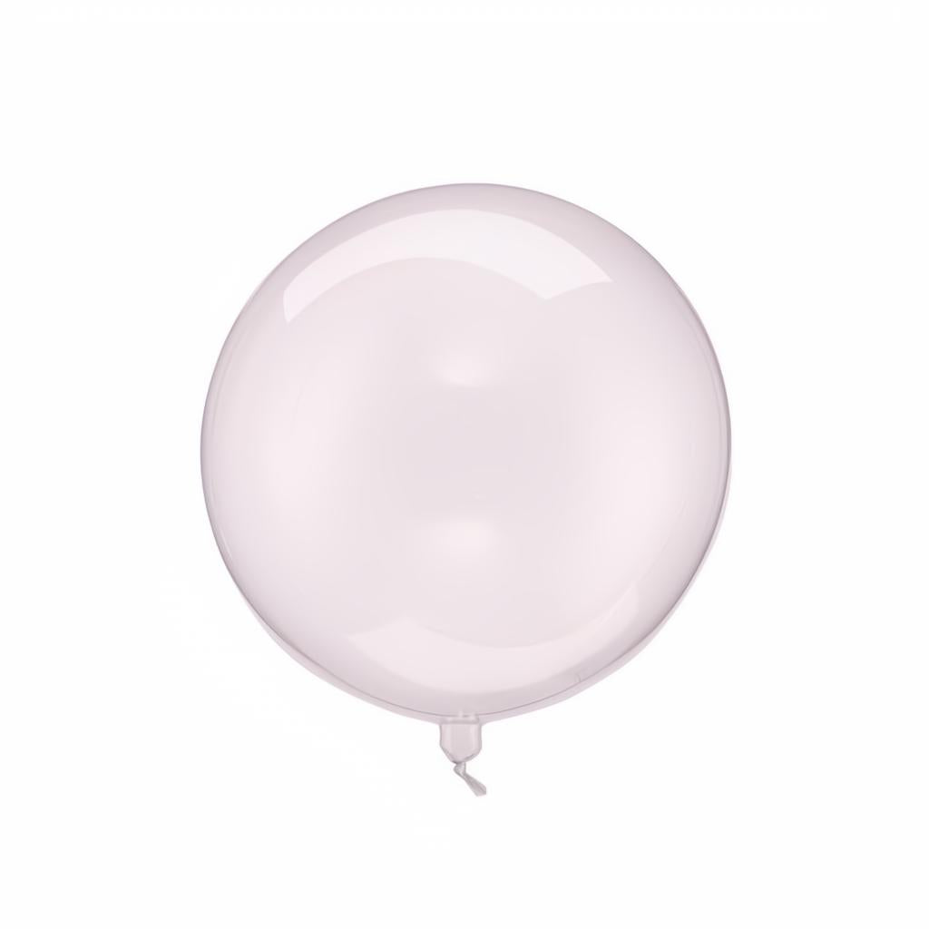 Ballonkugel, 40cm, transparent rosa Bubble Ballons/runde Ballons PartyDeco 1 fiestastore