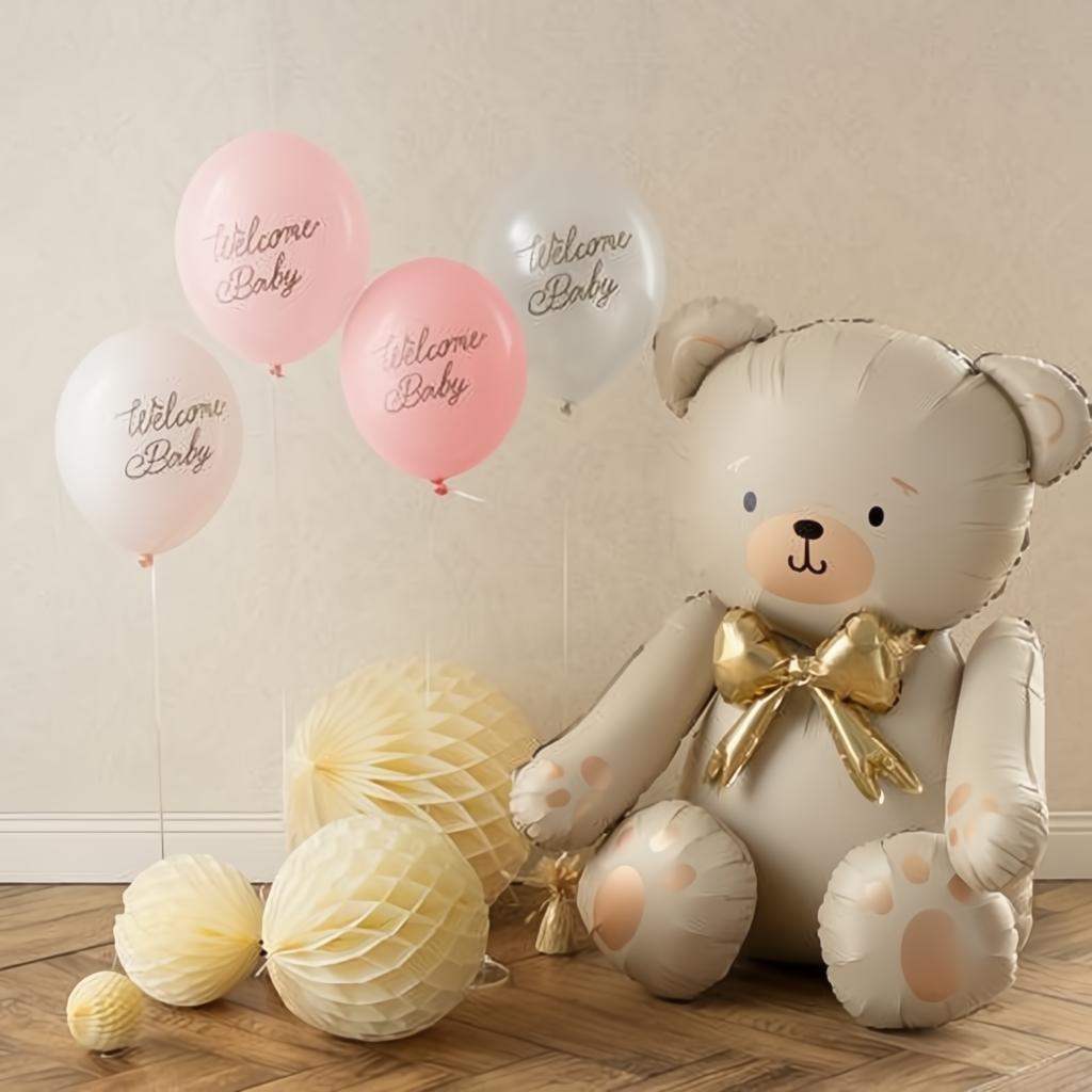 Ballons 30 cm, Welcome Baby, Rosa-Mix PartyDeco 2 fiestastore