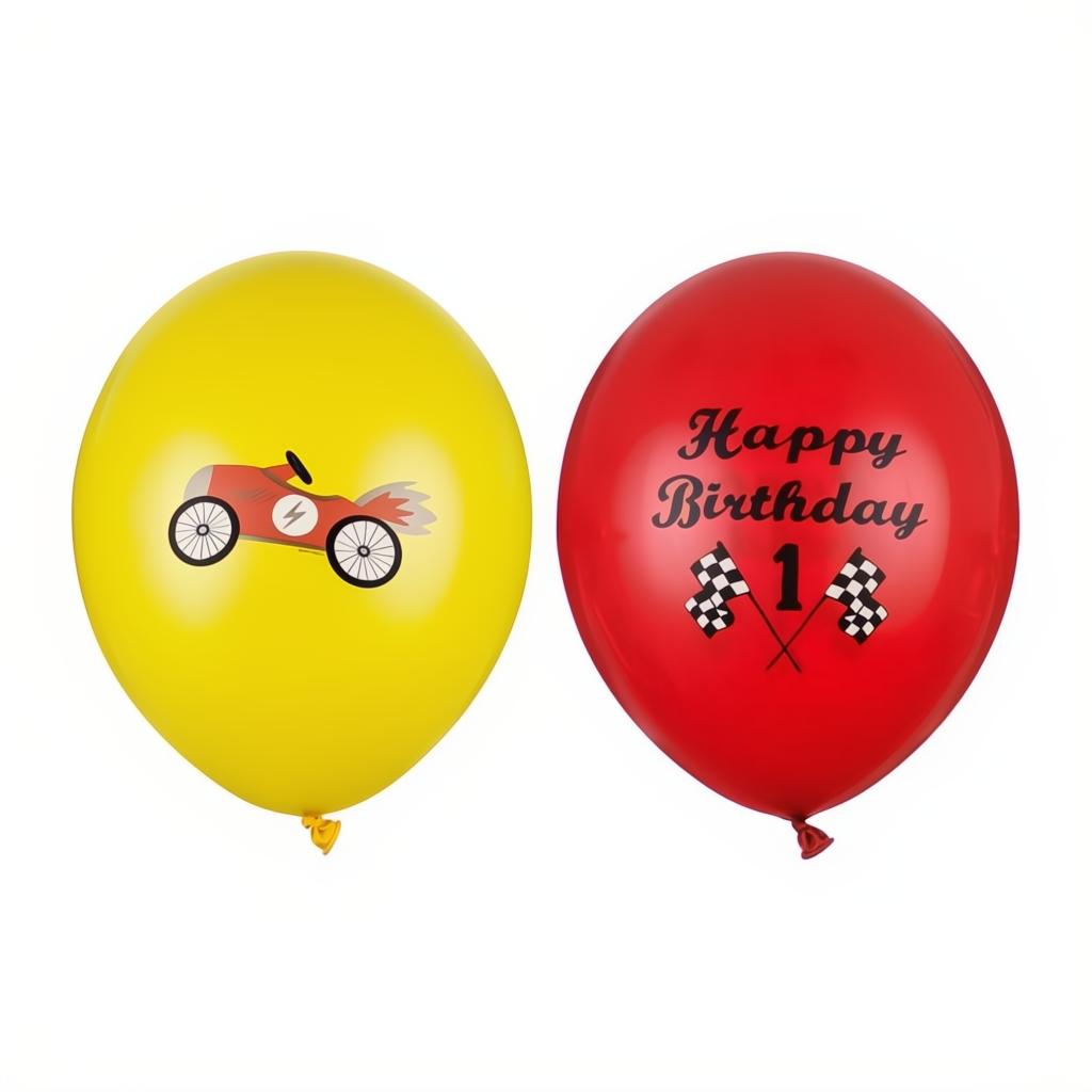 Ballons 30cm, Happy Birthday Bedruckte Latexballons PartyDeco 1 fiestastore