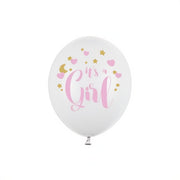 Ballons 30cm, It's a Girl, Pastel Pure White PartyDeco 1 fiestastore