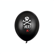 Ballons 30cm, Piraten, Pastel Black PartyDeco 1 fiestastore