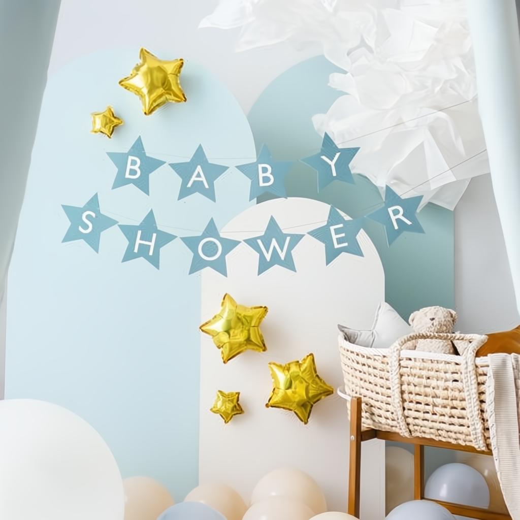 Banner Baby shower, 290x16.5 cm, hellblau PartyDeco 2 fiestastore