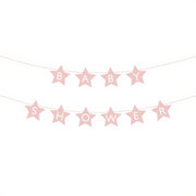 Banner Baby shower, 290x16.5 cm, hellrosa PartyDeco 1 fiestastore