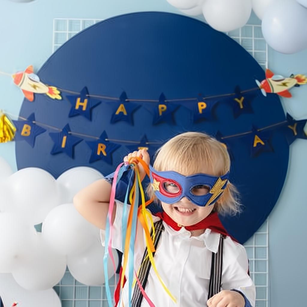 Banner Happy Birthday Flugzeuge, 2,5 m Banner PartyDeco 4 fiestastore