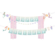 Banner Happy Birthday Meerjungfrau, 130x100cm PartyDeco sp. z o.o., ul. Limonkowa 1, Ustowo, 70-001 Szczecin, Poland, www.partydeco.com' 1 fiestastore