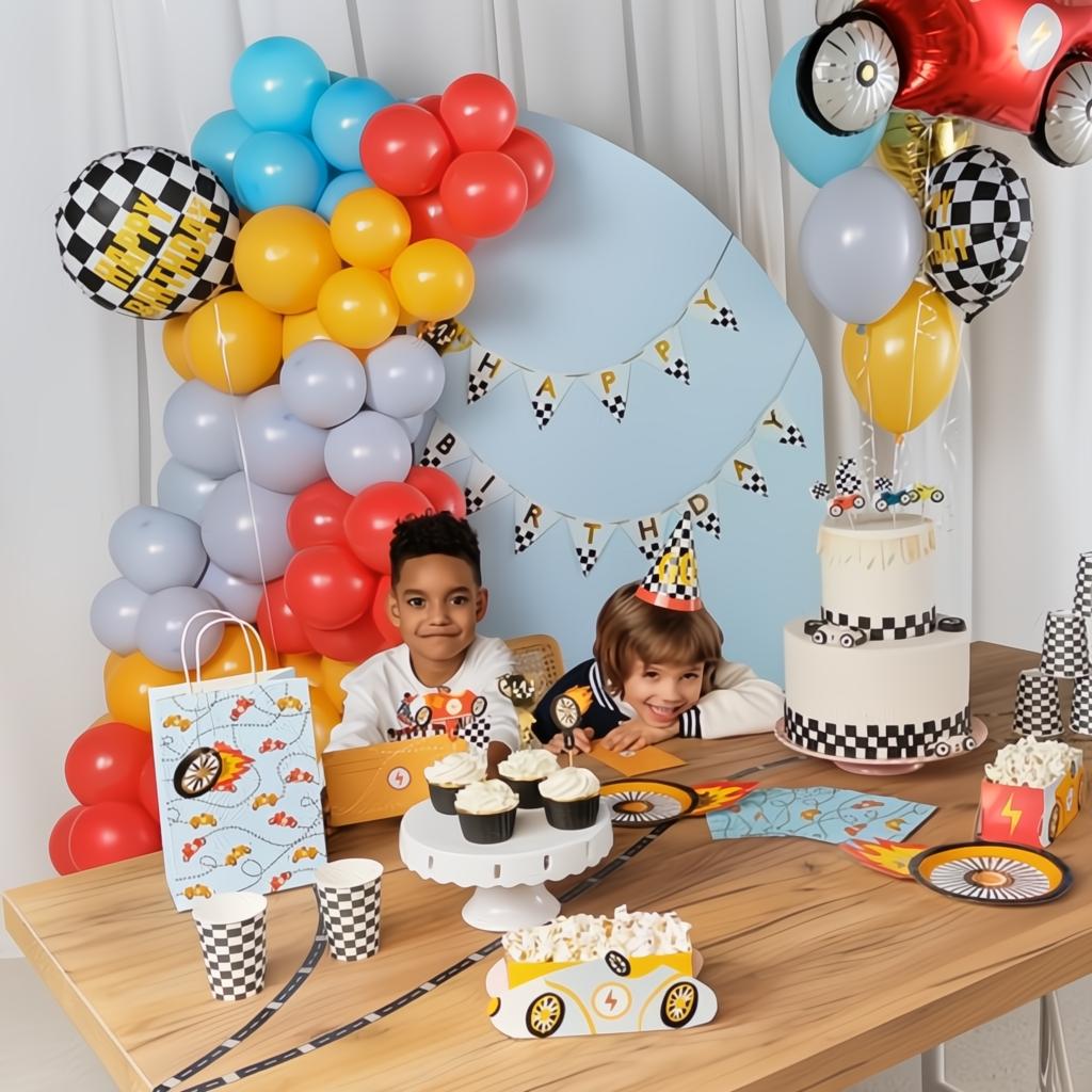 Banner Happy Birthday Pokal, 2,5 m Banner PartyDeco 5 fiestastore