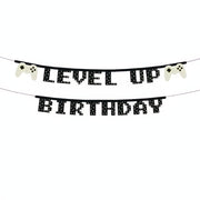 Banner Level Up, 2,5 m Banner PartyDeco 1 fiestastore
