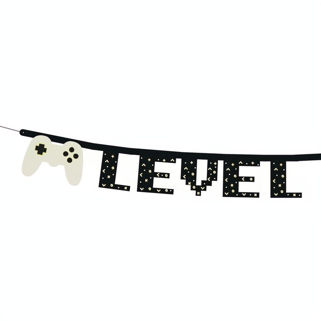 Banner Level Up, 2,5 m Banner PartyDeco 2 fiestastore