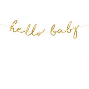 Banner Little Star - Hallo Baby, gold, 18x70cm PartyDeco 1 fiestastore