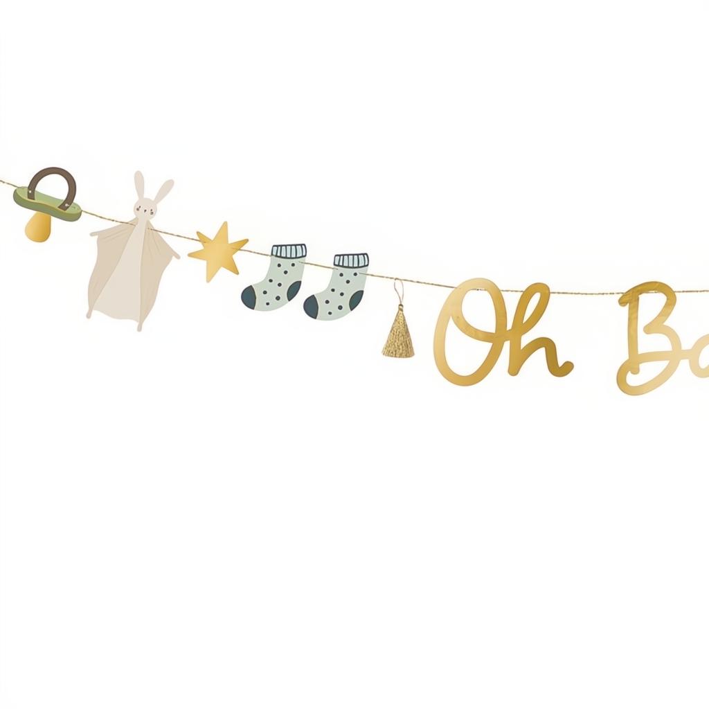 Banner Oh baby, 2.5 m PartyDeco 2 fiestastore
