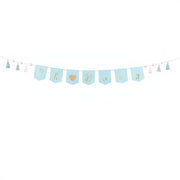 Banner Oh Baby mit Quasten, 2.5 m, himmelblau PartyDeco 1 fiestastore