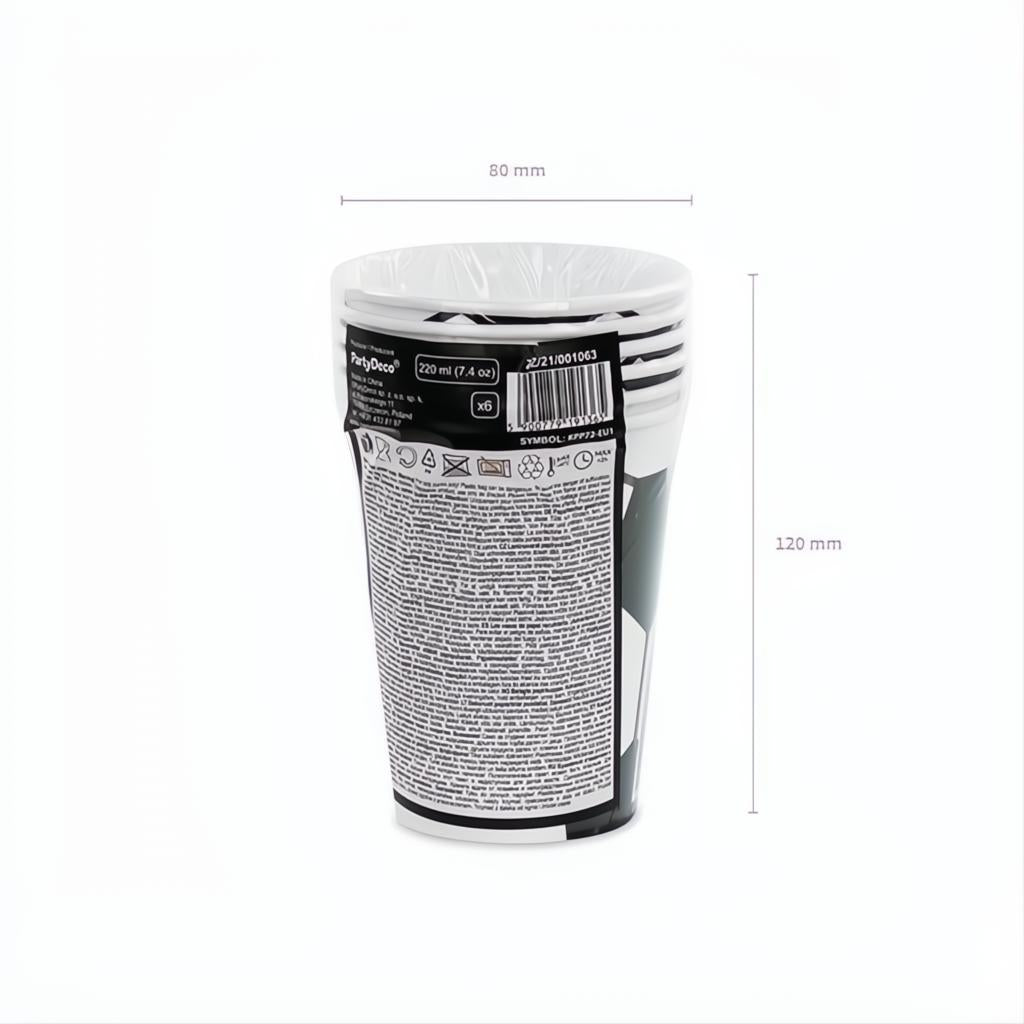 Becher Ball, 260 ml Becher / Gläser PartyDeco 8 fiestastore