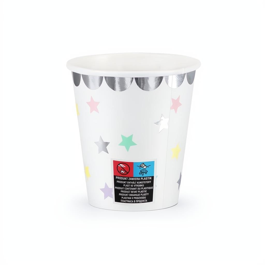 Becher Einhorn - Sterne, 180 ml PartyDeco 2 fiestastore