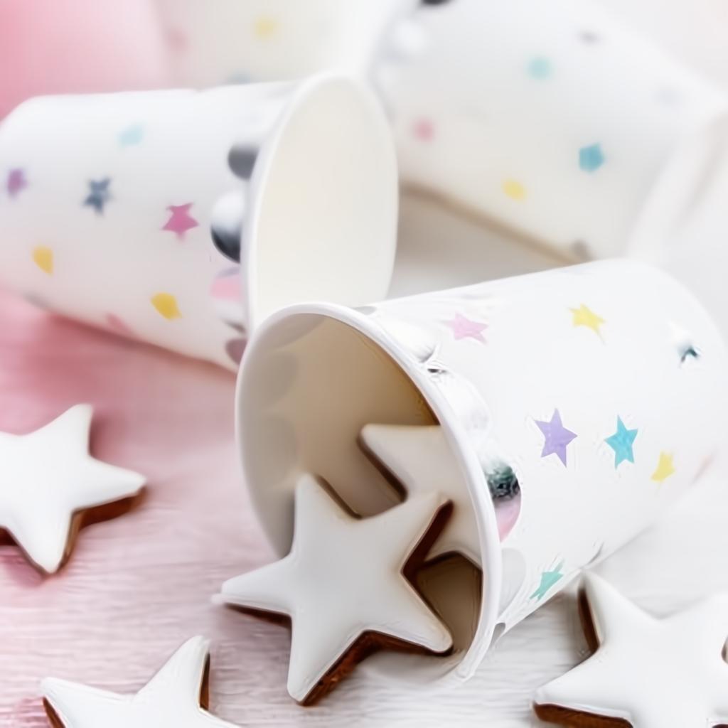 Becher Einhorn - Sterne, 180 ml PartyDeco 3 fiestastore