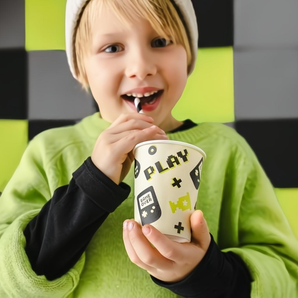 Becher Gamer, 220 ml Becher / Gläser PartyDeco 4 fiestastore