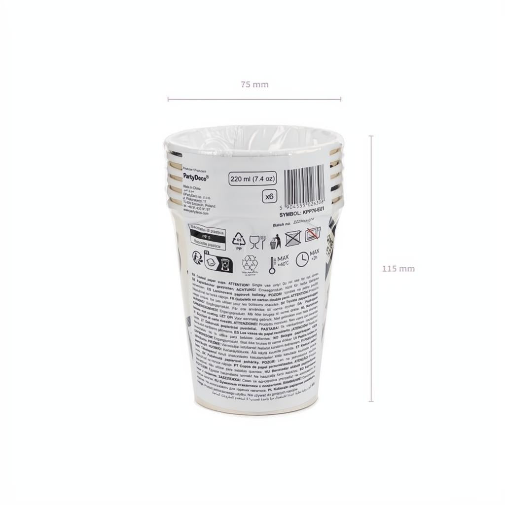 Becher Gamer, 220 ml Becher / Gläser PartyDeco 5 fiestastore