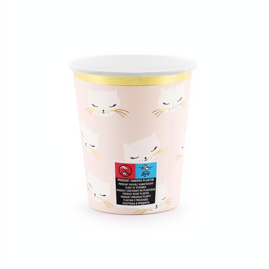 Becher Kätzchen, 200ml Becher / Gläser PartyDeco 2 fiestastore