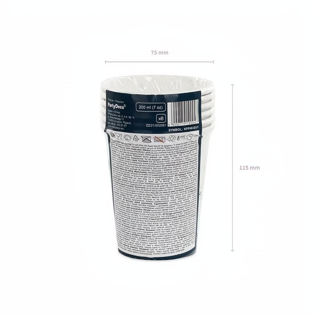 Becher Kosmos, 200ml Becher / Gläser PartyDeco 6 fiestastore