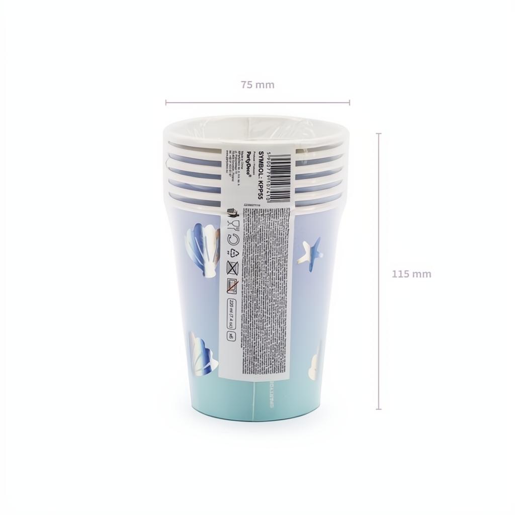 Becher Narwal, 220ml Becher / Gläser PartyDeco 8 fiestastore