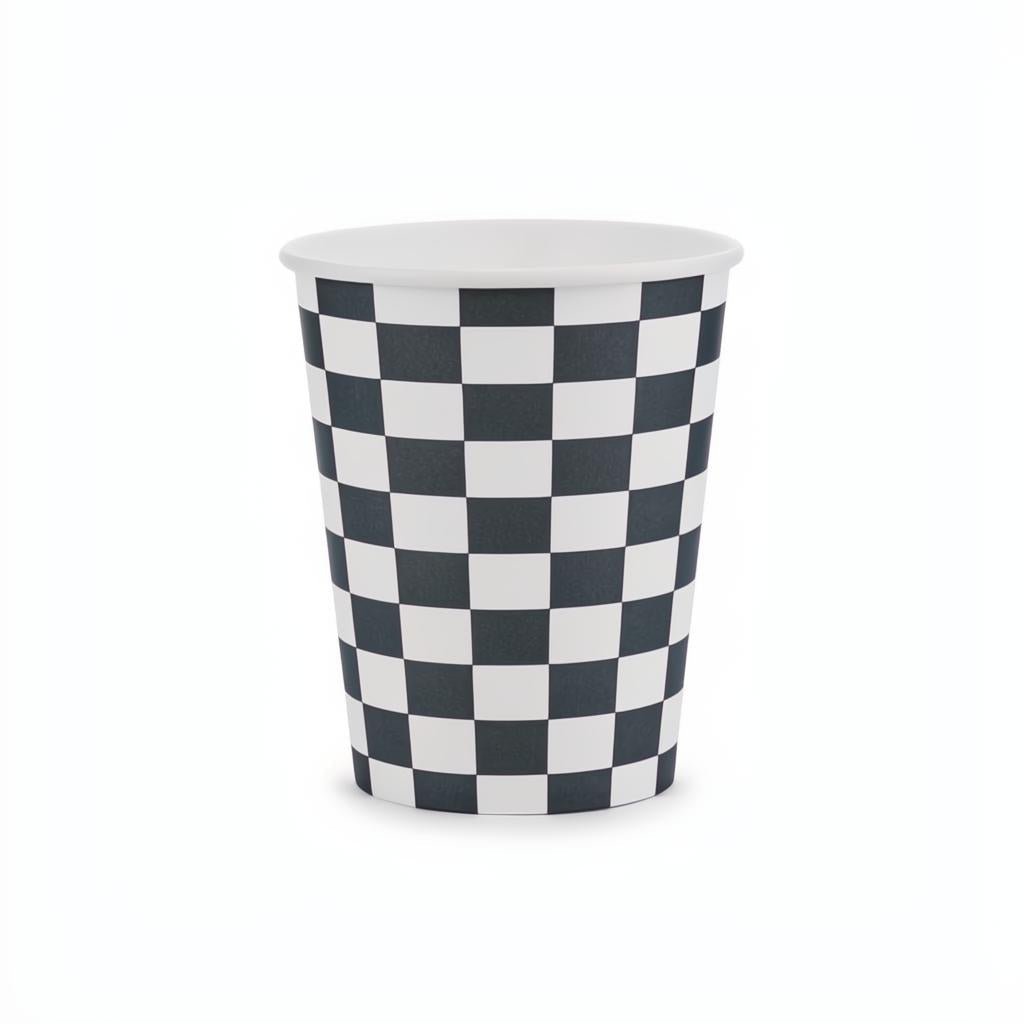 Becher Zielflagge, 220 ml Becher / Gläser PartyDeco 1 fiestastore