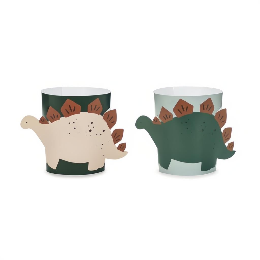 Bechermanschetten Dinosaurier, Mischung Becher / Gläser PartyDeco 1 fiestastore