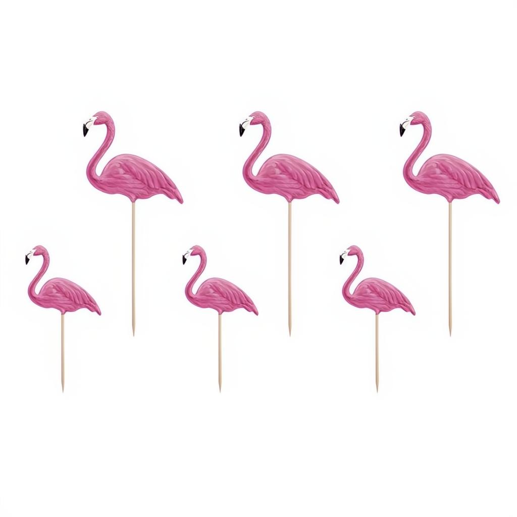 Caketopper Aloha - Flamingos, 15-23,5cm Topper für Kuchen und Muffins PartyDeco 1 fiestastore