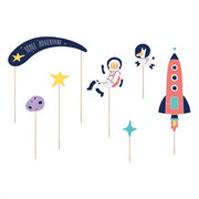 Caketopper Kosmos, 9,5-24,5cm Topper für Kuchen und Muffins PartyDeco 1 fiestastore