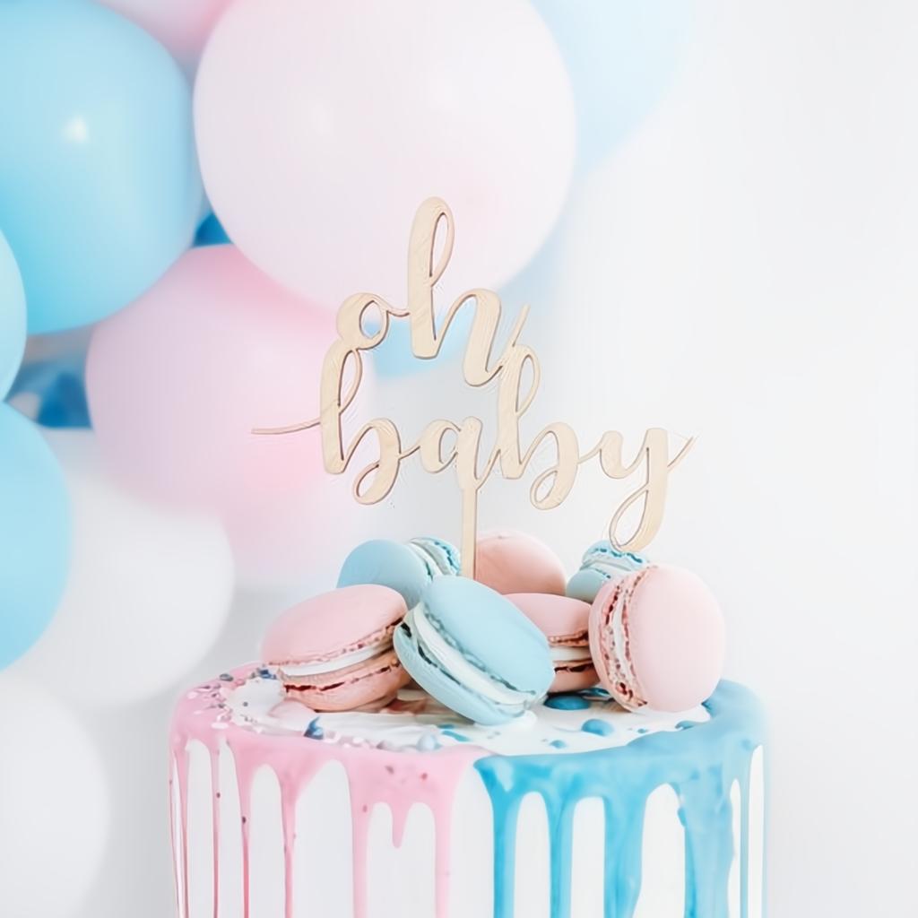 Caketopper Oh Baby, 17cm PartyDeco 3 fiestastore