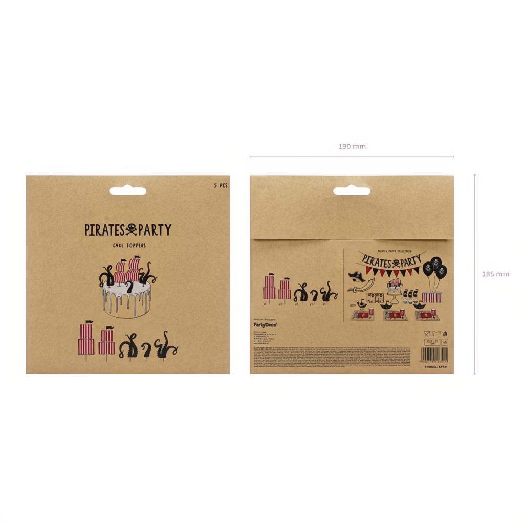 Caketopper Piraten, 13,5-21cm PartyDeco 4 fiestastore