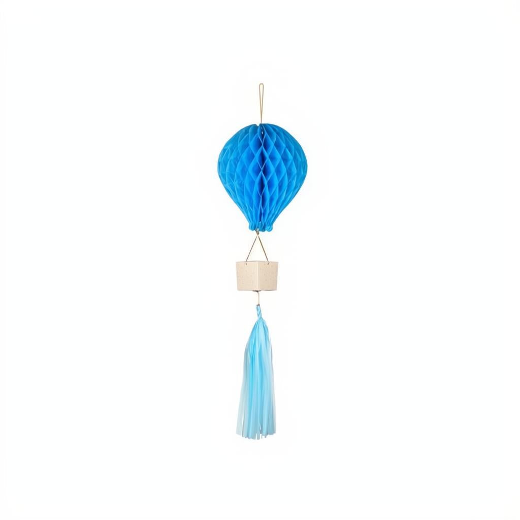 Dekoration aus Seidenpapier Ballon, blau PartyDeco 1 fiestastore