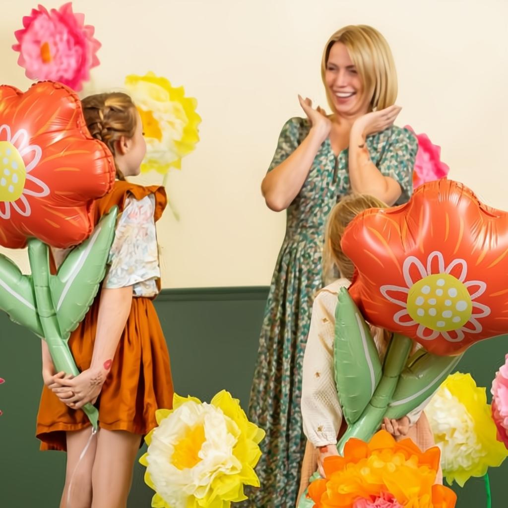 Dekoration aus Seidenpapier Blumen, 35 cm PartyDeco 4 fiestastore