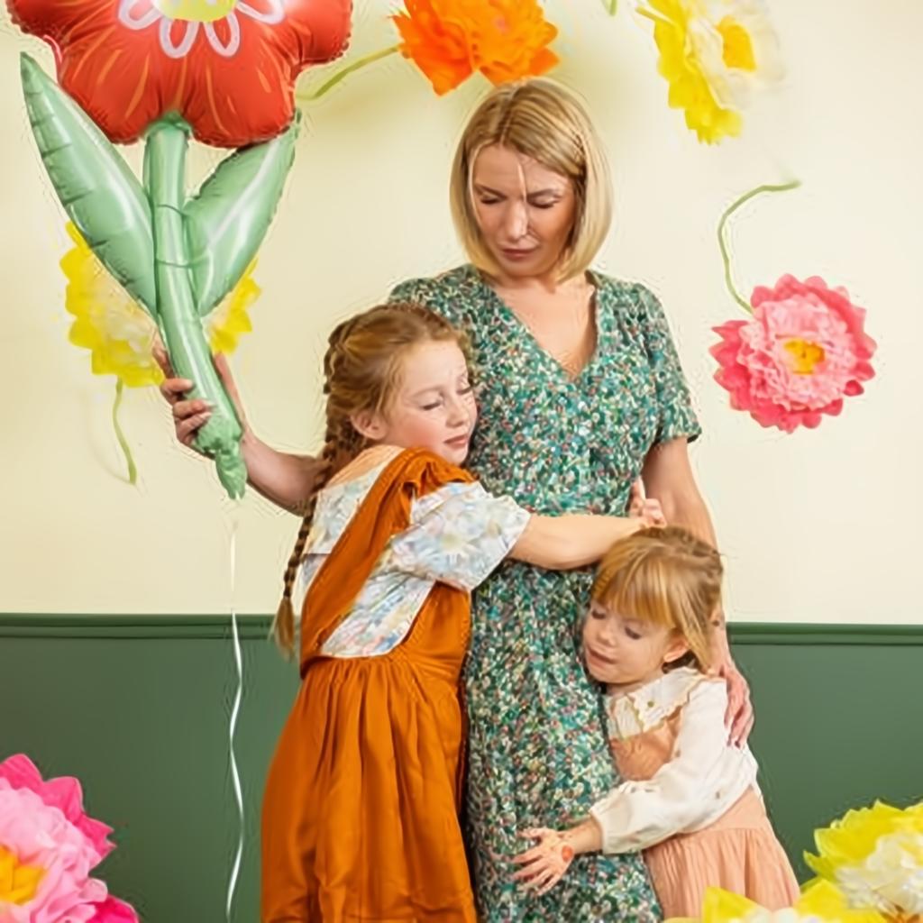 Dekoration aus Seidenpapier Blumen, 35 cm PartyDeco 5 fiestastore