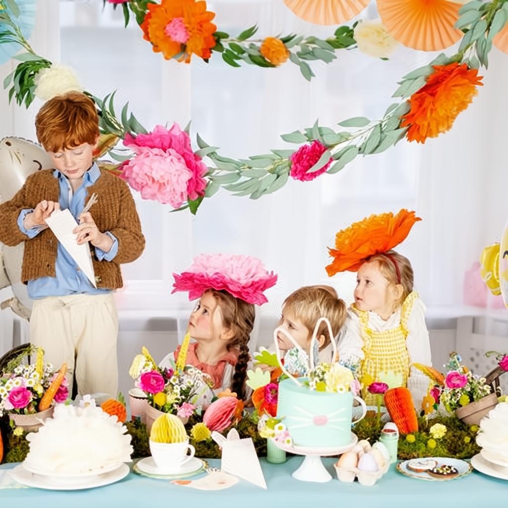 Dekoration aus Seidenpapier Blumen, 35 cm PartyDeco 7 fiestastore