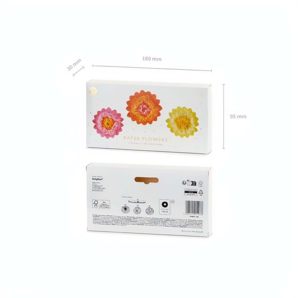 Dekoration aus Seidenpapier Blumen, 35 cm PartyDeco 8 fiestastore