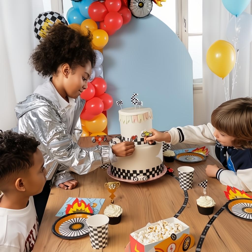 Dekorationen für Muffins - Autos, 12 cm Topper für Kuchen und Muffins PartyDeco 5 fiestastore