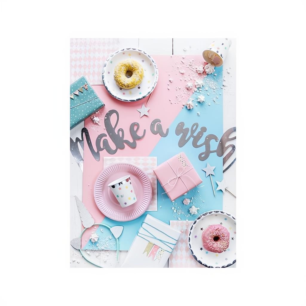 Dekorationen für Muffins Einhorn - Sterne PartyDeco 3 fiestastore