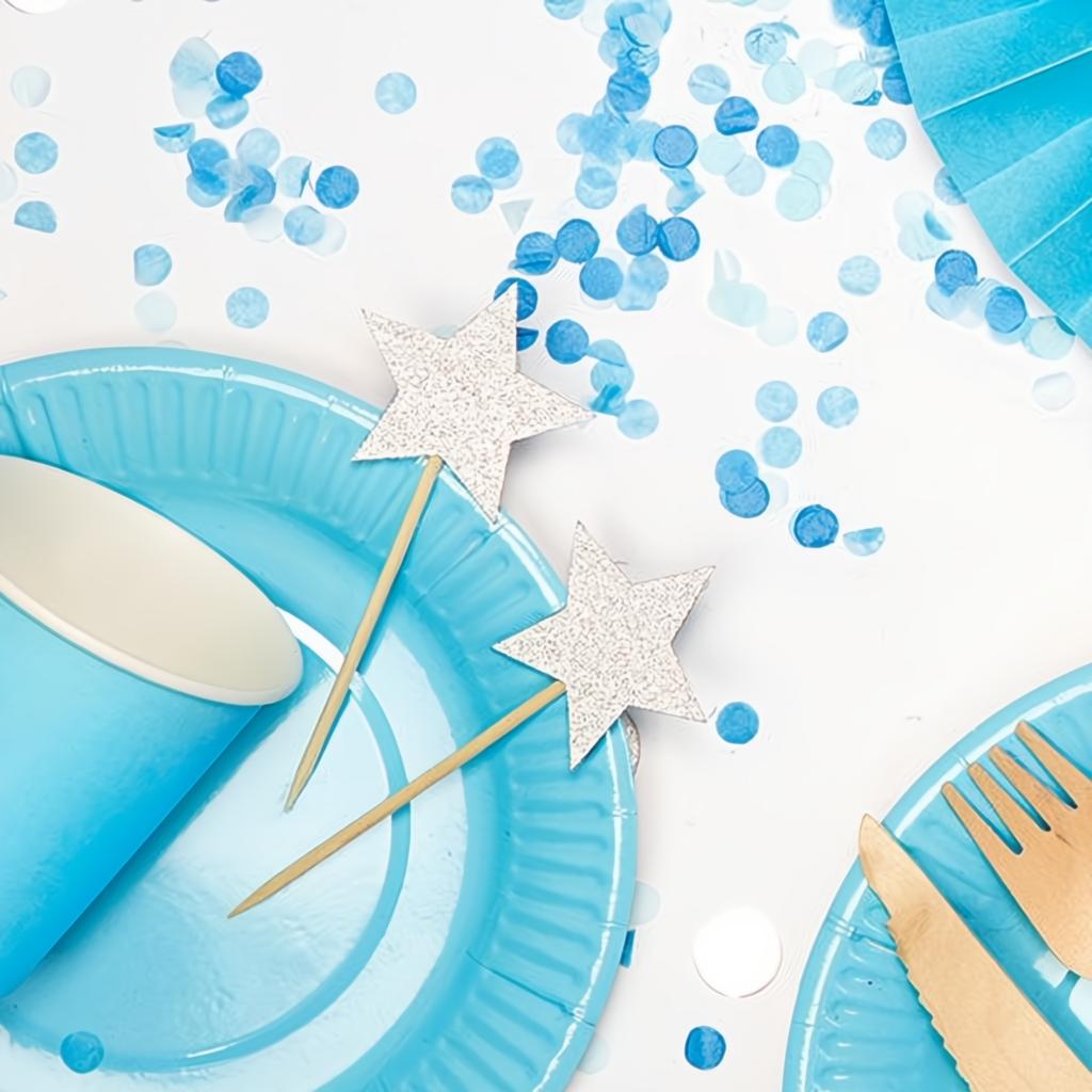 Dekorationen für Muffins Einhorn - Sterne PartyDeco 4 fiestastore