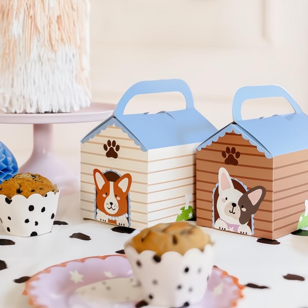 Dekorative Kuchenboxen - Hundehütte Torten-Boxen PartyDeco 3 fiestastore