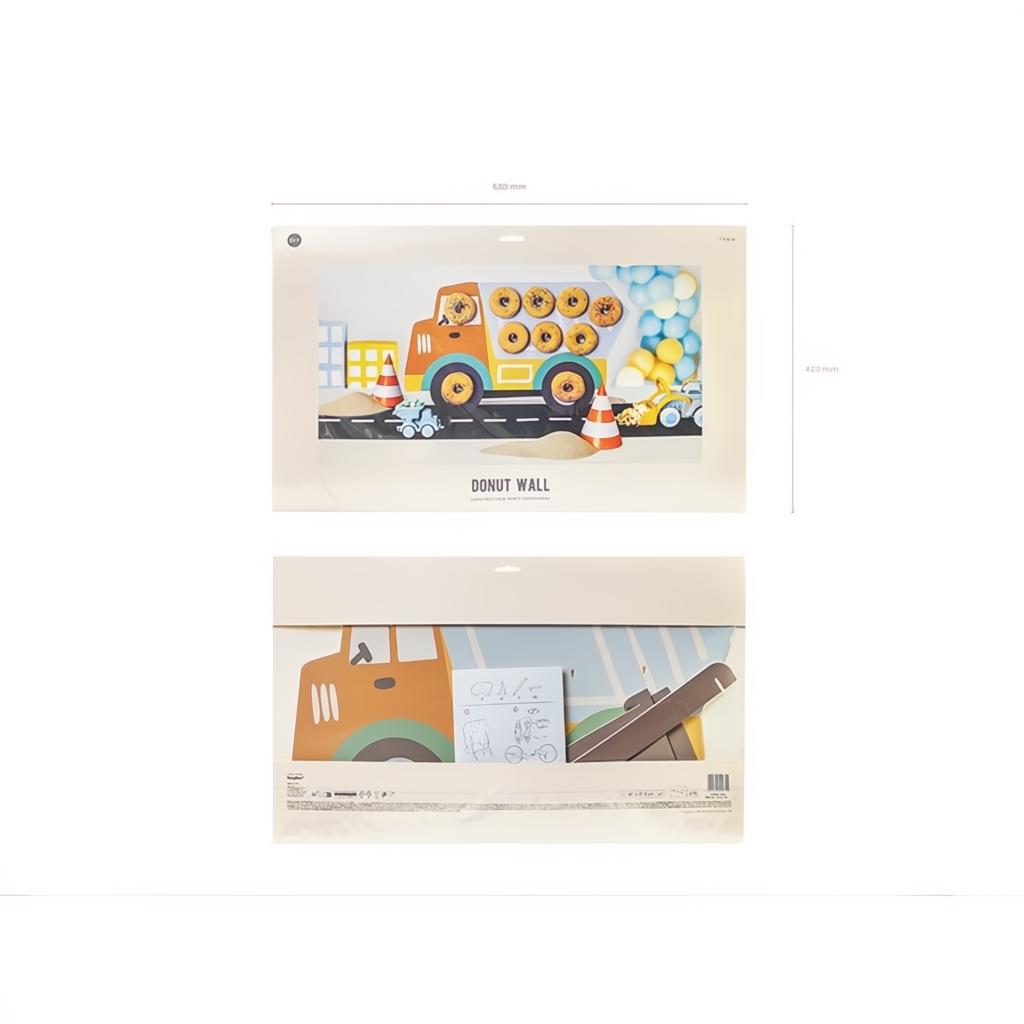 Donutsständer Truck, 61x37,5 cm Stellwände für Snacks PartyDeco 4 fiestastore